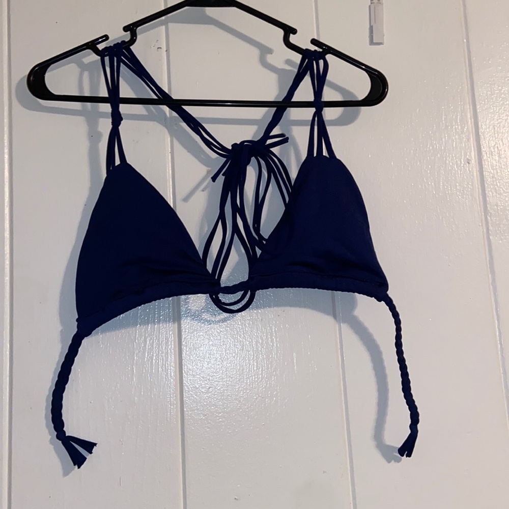 Navy bikini top
